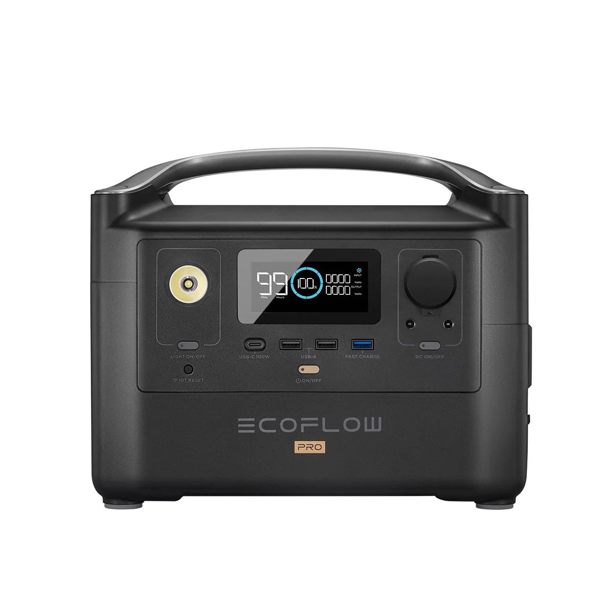 EcoFlow RIVER Pro 720Wh Portable Power Station - Black - EU/UK/AM